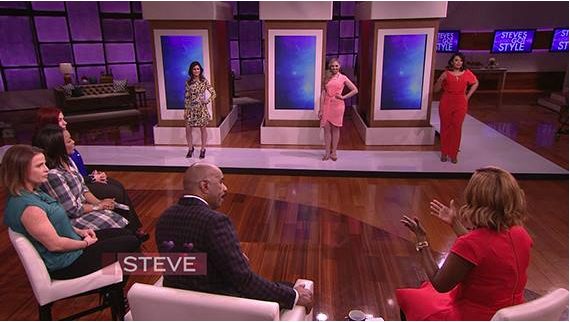 Kellsey Forest (center) on The Steve Harvey Show.